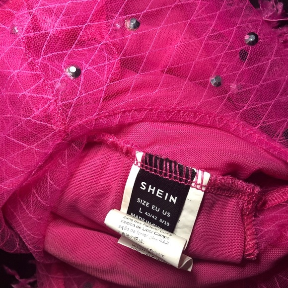 💓Pink Ruffled Crop Top size Large💓 - Picture 10 of 12